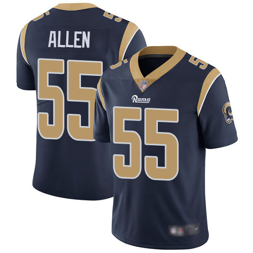 Los Angeles Rams Limited Navy Blue Men Brian Allen Home Jersey NFL Football 55 Vapor Untouchable